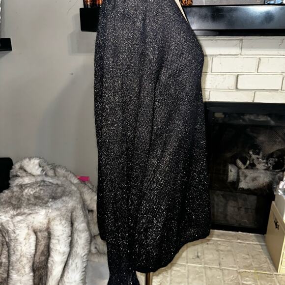 LEWIT Angora Mohair Lightweight Sweater NWT Metallic Gold Threads Sz XL - Picture 11 of 12